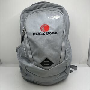 The North Face Connector Backpack Gray Travel Campus Laptop Company Logo